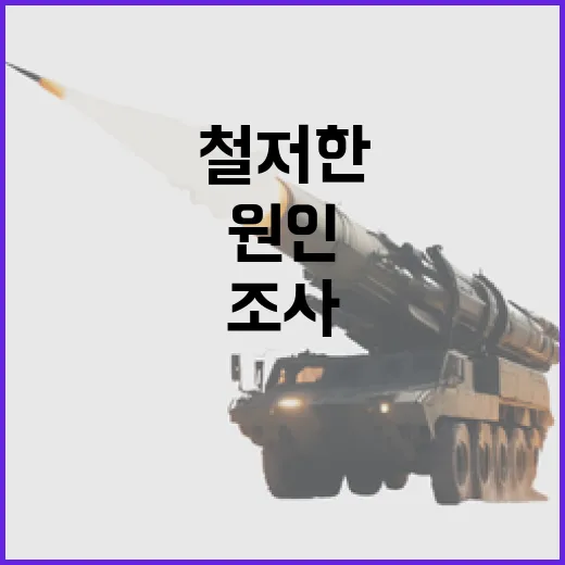 사고 원인 철저한 조사로 항공 안전 혁신!