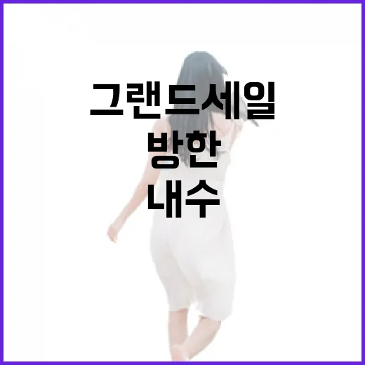 코리아그랜드세일 방한 관광과 내수 활성화 기대!