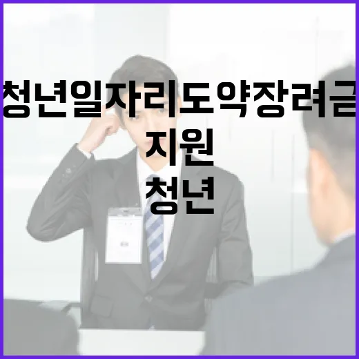 청년일자리도약장려금 기업과 청년의 지원 기회!