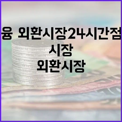 금융·외환시장 24시간 점검체계 유지 꼭 지켜야!