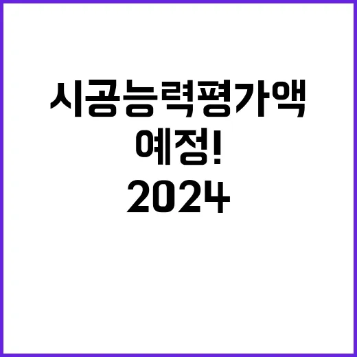 국토부 공시 예정! 2024 시공능력평가액 발표일은?