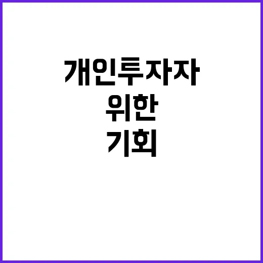 국채 발행, 개인투…