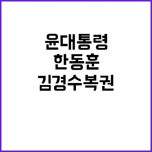 한동훈 논란 윤 대…