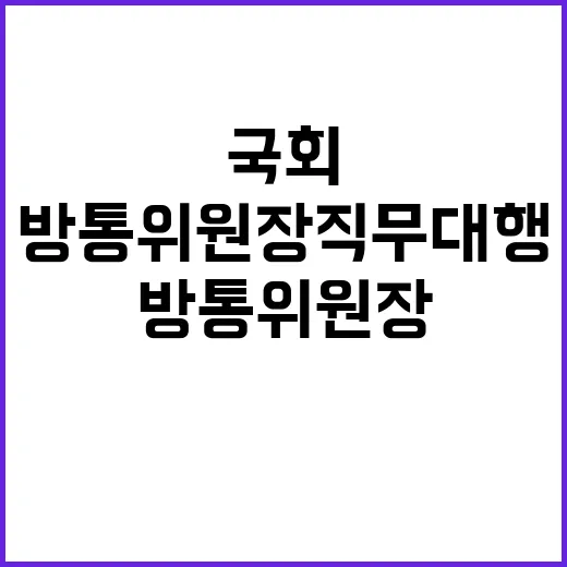 방통위원장 직무대행…