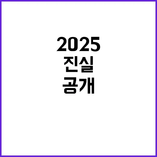 2025 예산안 결정되지 않은 진실 공개!