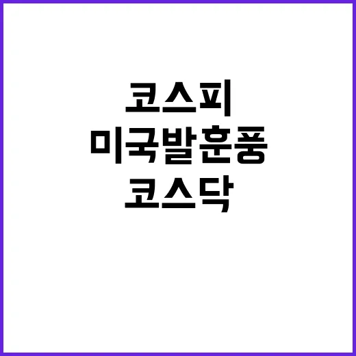 코스피 상승 코스닥 급등! 미국발 훈풍 효과?