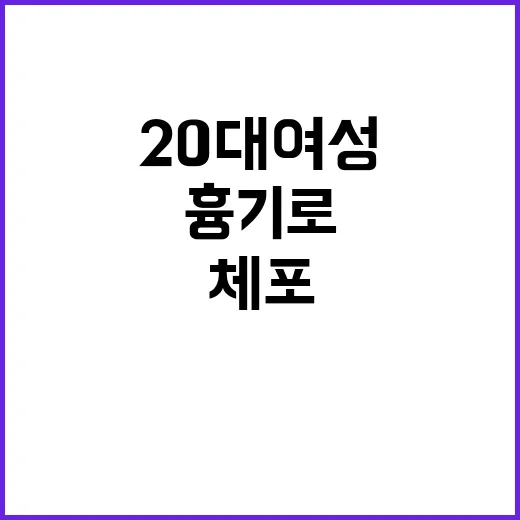 20대 여성 체포 흉기로 전 남친 공격!