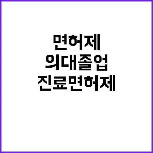 의대 졸업 규제 의…