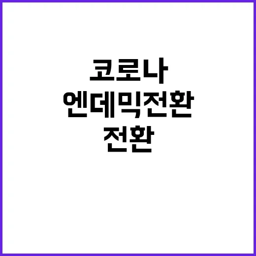 코로나 정점 엔데믹…