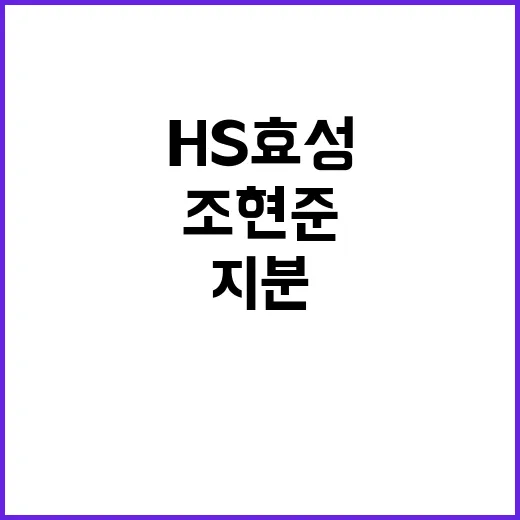 조현준 HS효성 지…