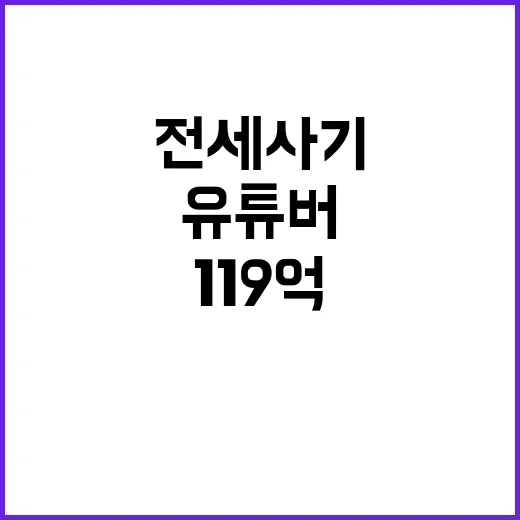 유명 유튜버 119…