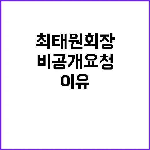 최태원 회장 동거인…