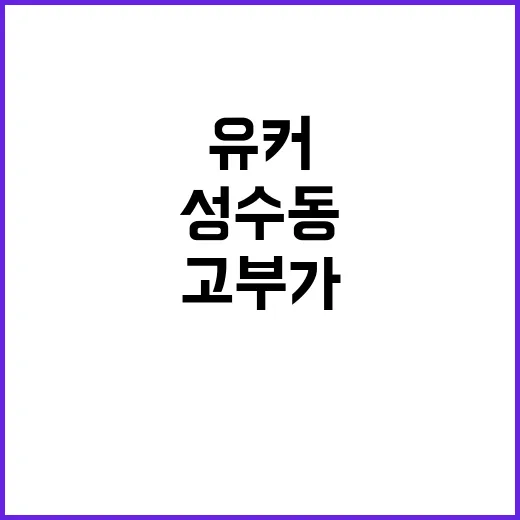 성수동 카페 체험 …