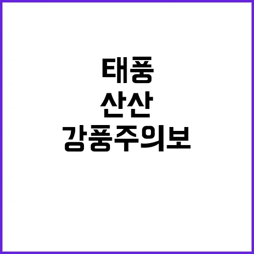 태풍 ‘산산’ 경로…