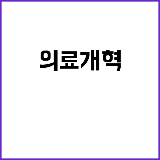 의료개혁 충돌 尹 …