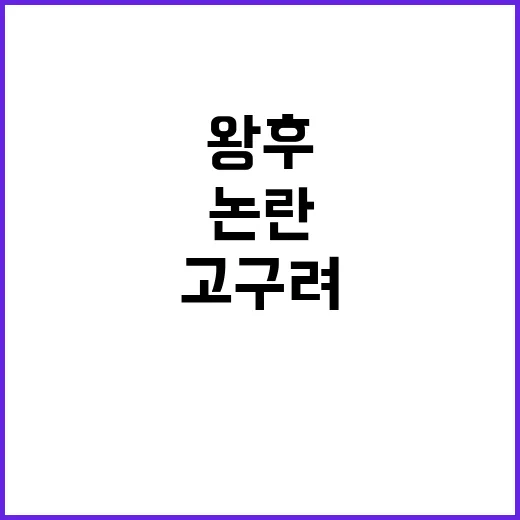 고구려 왕후 황색 …