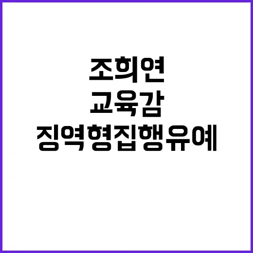 징역형 집행유예 조…