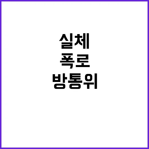 김태규의 폭로 방통위 감사 요청의 실체!