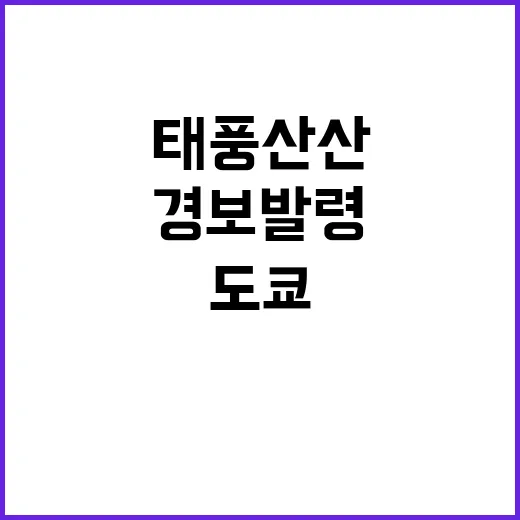 태풍 산산 도쿄 산…