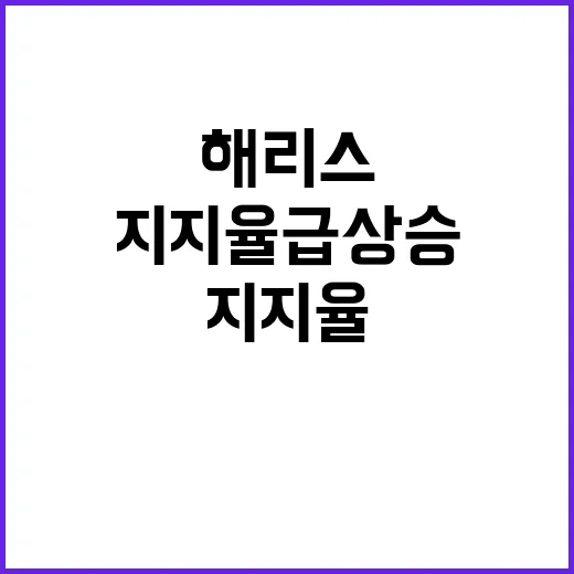 해리스 지지율 급상…