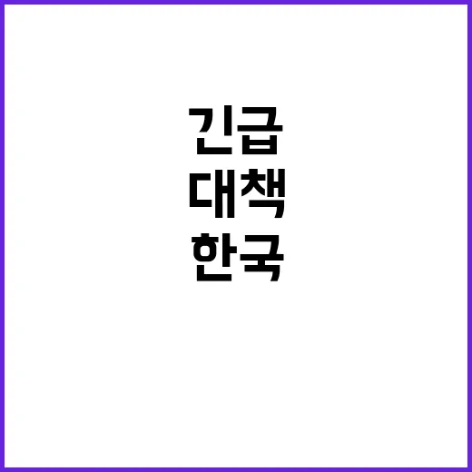 긴급 글로벌 경제 …