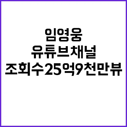 임영웅 유튜브 채널…