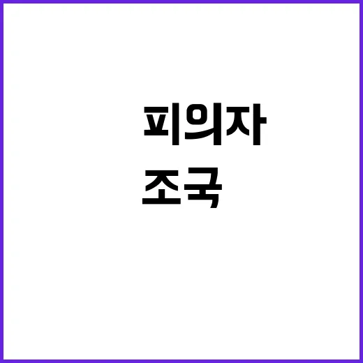 文 피의자 조국 기…