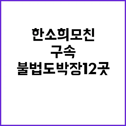 한소희 모친 불법 …