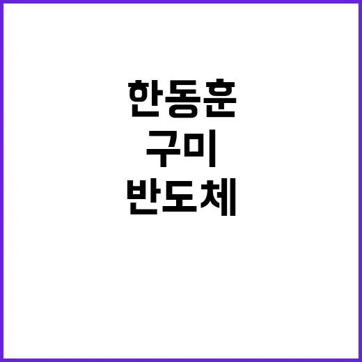 구미 한동훈 박정희…