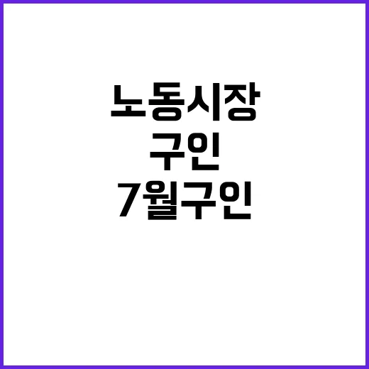 미 7월 구인 최저…