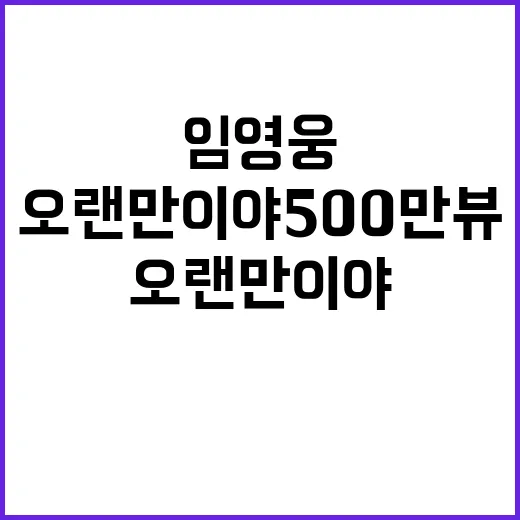 임영웅 오랜만이야 …