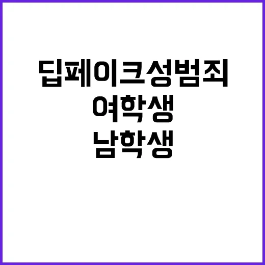 딥페이크 성범죄 여학생 강당 남학생 축구?