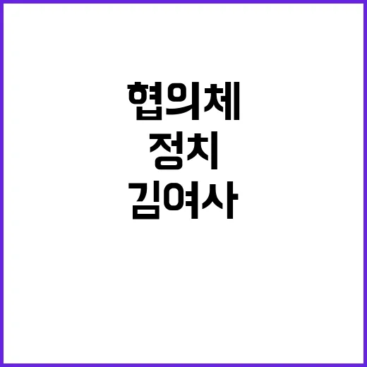 정치 협의체 진전 …