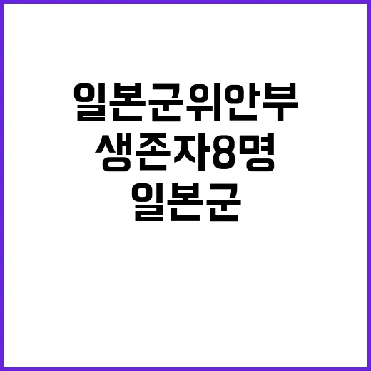 일본군 위안부 생존…