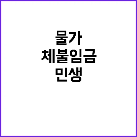 체불임금 대책 민생…