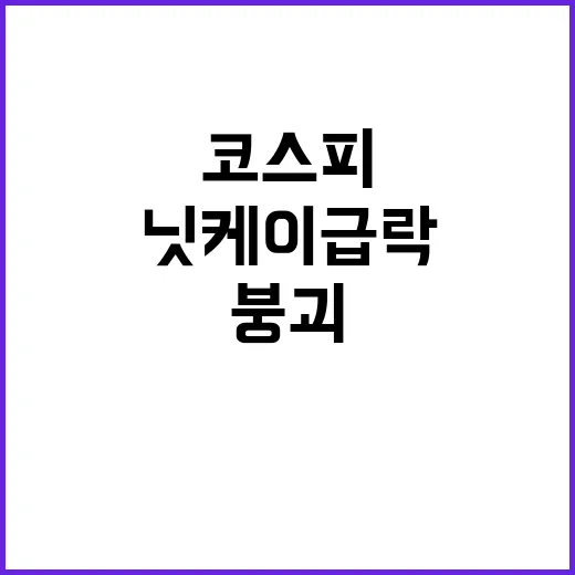 코스피 붕괴 닛케이…