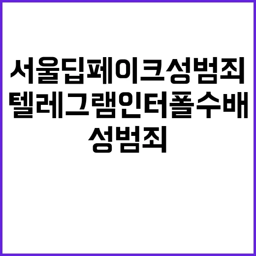 서울 딥페이크 성범…