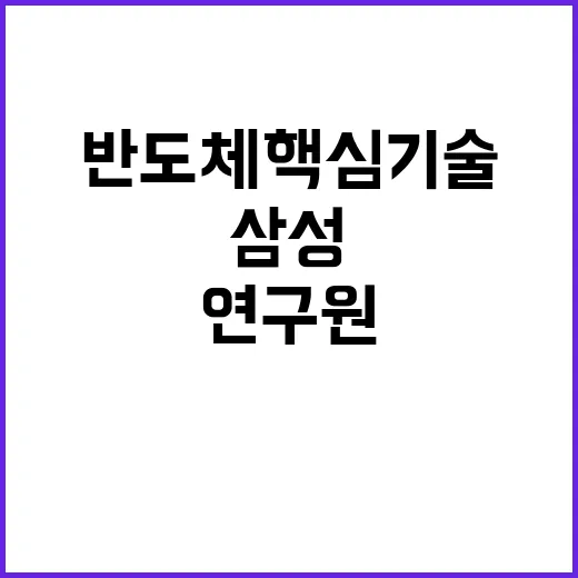 삼성 반도체 핵심기술 유출 연구원 등 30명 입건