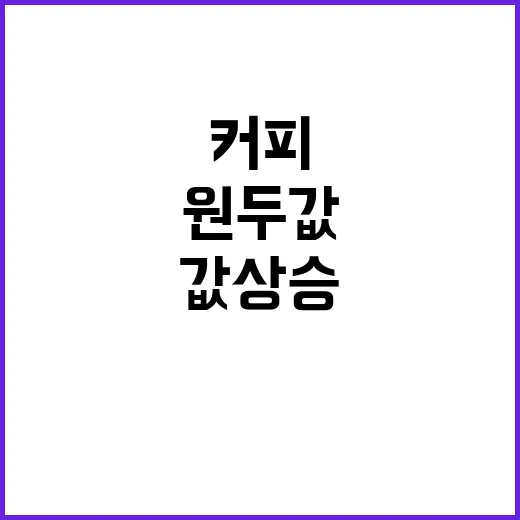 커피 가격 급등! 베트남 태풍피해 원두값 상승벤.