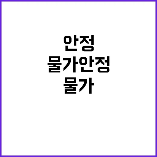 사과·배 특가! 놀라운 물가 안정 소식!