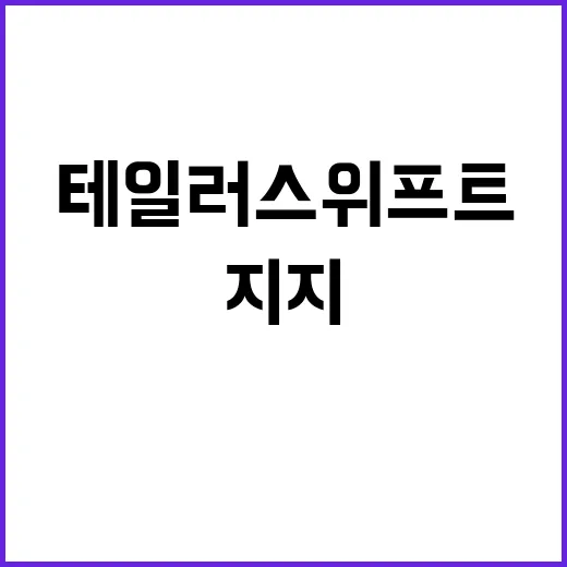 테일러 스위프트 해리스 지지 재능과 안정의 리더