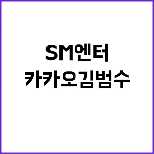 SM엔터 카카오 김…