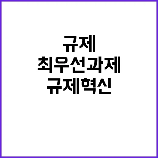 규제혁신 국정 최우…