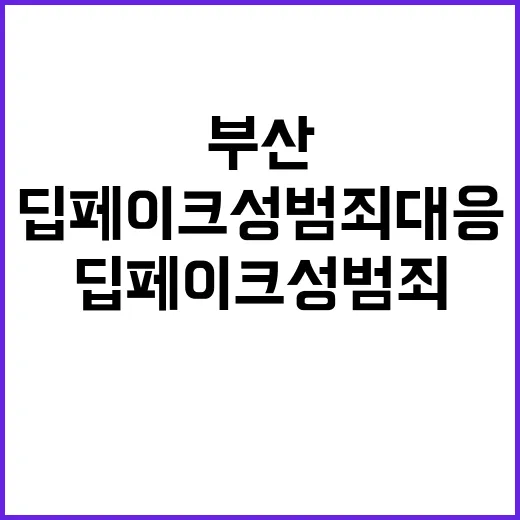 부산 검·경 딥페이…