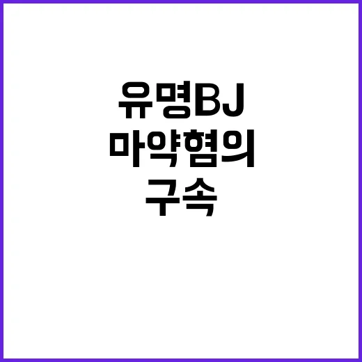 유명 BJ 마약 혐의 구속 사라질까?