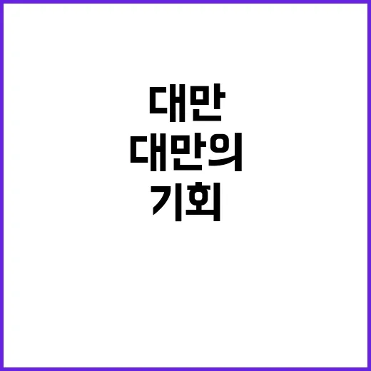 돈 대만의 새로운 이주 기회