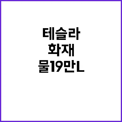 테슬라 화재 물 1…