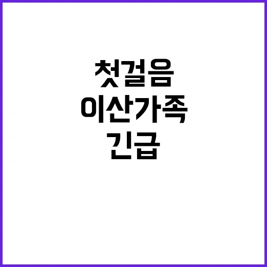 이산가족 해결 긴급 과제 첫걸음 시작!