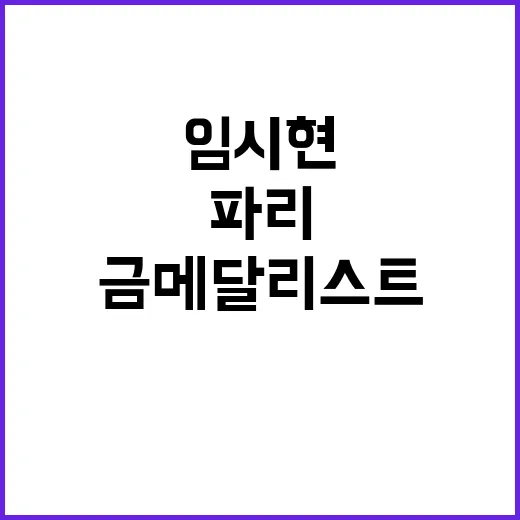 파리올림픽 금메달리…