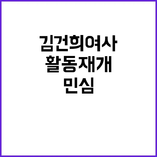 김건희 여사 활동 …